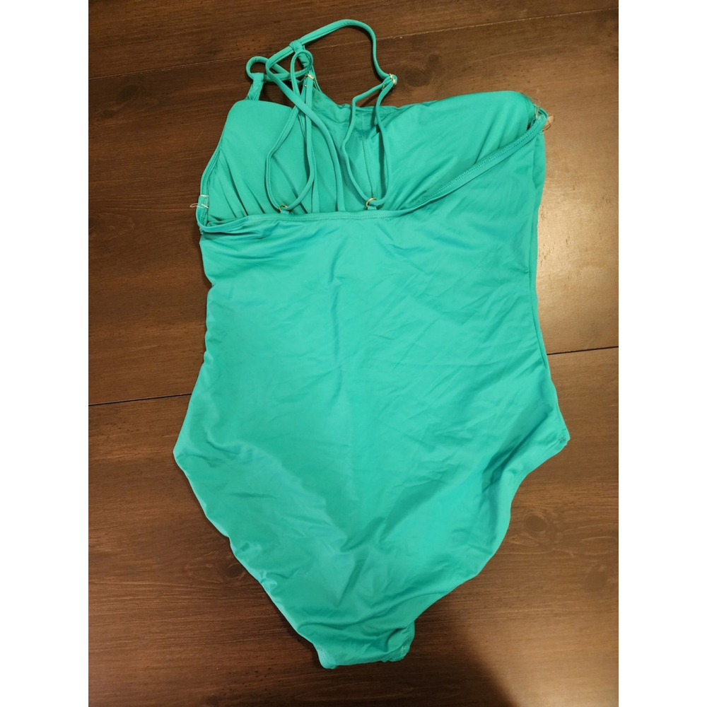 La Blanca One piece Swimsuit Bathing Suit 16 Emerald Forest Green Tummy Control - Picture 5 of 16
